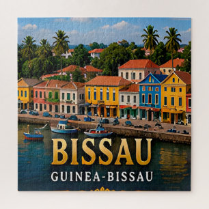 Puzzle Port coloré de Bissau et patrimoine insulaire
