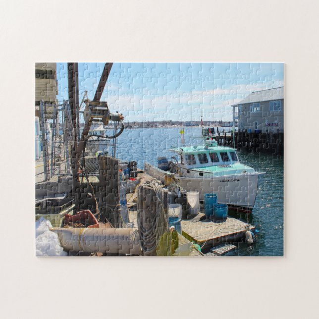 Puzzle Port de Portland dans le Maine. (Horizontal)
