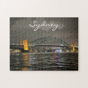 Puzzle Port de Sydney par nuit, Australie, photo