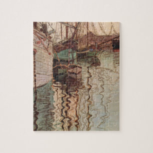 Puzzle Port de Trieste par Egon Schiele, Art Vintage