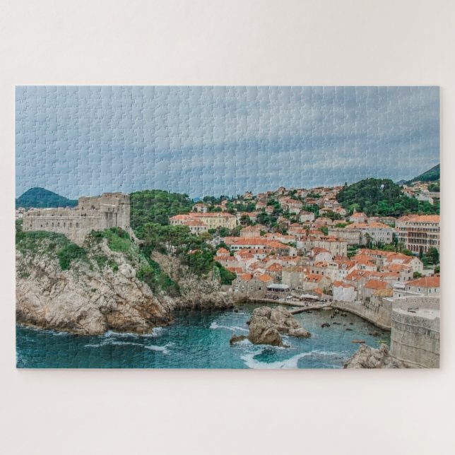 Puzzle Port et centre-ville de Dubrovnik (Horizontal)