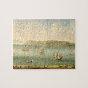 Puzzle Port Mahon, Minorca, 1730's (huile sur la toile)