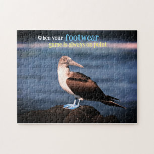 Puzzle Porte à pieds bleus