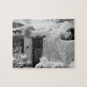 Puzzle Porte adobe typique et entrée à Santa Fe, Nouveau