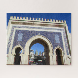 Puzzle porte bleue maroc