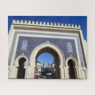 Puzzle porte bleue maroc