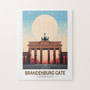 Puzzle Porte de Branbourg Allemagne Travel Art Vintage