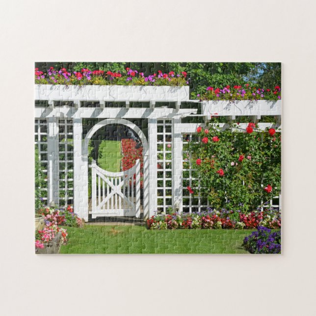 Puzzle Porte du jardin blanc (Horizontal)