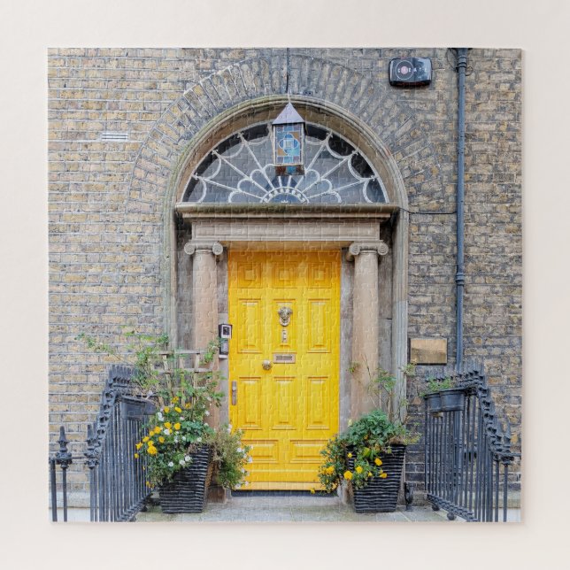 Puzzle Porte géorgienne jaune à Dublin (Vertical)