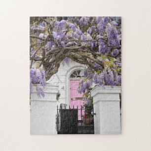 Puzzle Porte rose Fleurs de Wisteria pourpres Londres Roy