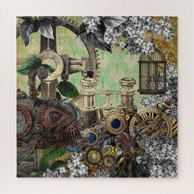 Puzzle Portes à vapeur victoriennes, horloge, jumelles (Vertical)