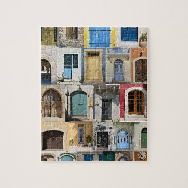 Puzzle portes colorées de Chypre (Vertical)