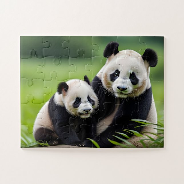 Puzzle Portes de panda mignonnes (Horizontal)
