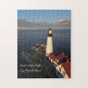 Puzzle Portland Headlight Coucher de soleil brillant 252 
