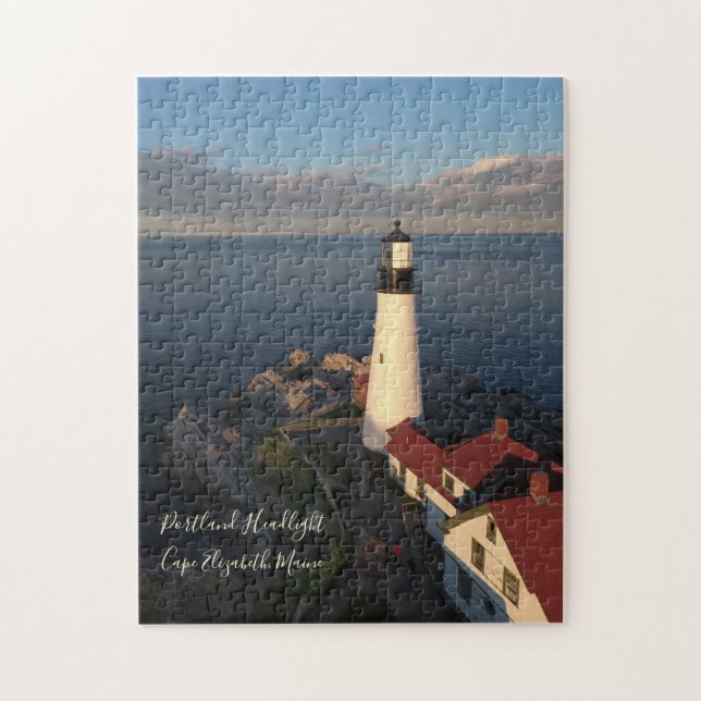 Puzzle Portland Headlight Coucher de soleil brillant 252  (Vertical)