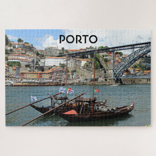 Puzzle Porto : Bateaux à barils de vin, Portugal