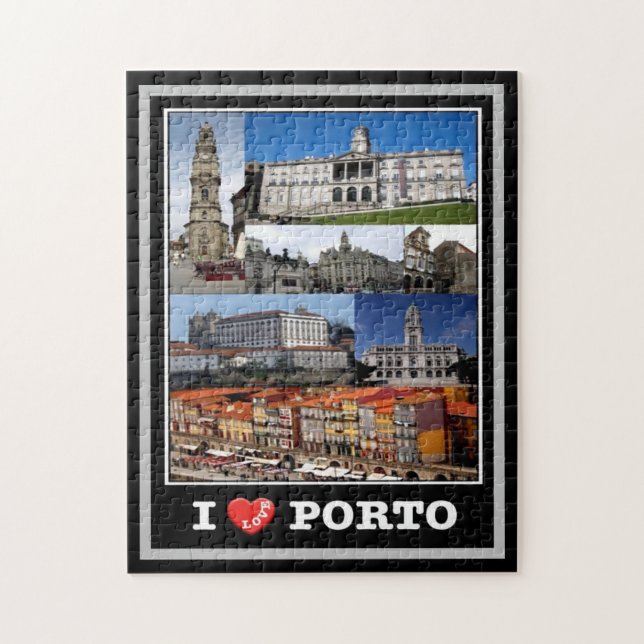 Puzzle Porto - I Love - Portugal - (Vertical)