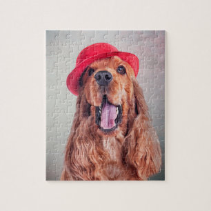 Puzzle Portrait anglais de cocker de chien de dessin