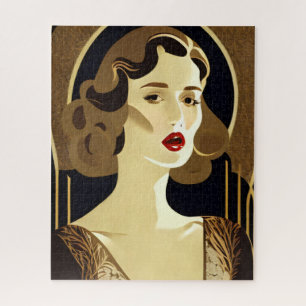 Puzzle Portrait Art nouveau