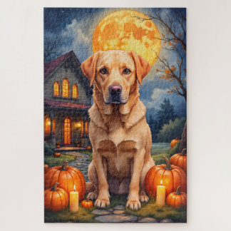 Puzzle Portrait artistique d'Halloween confortable de Lab