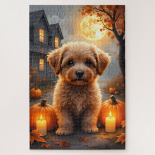 Puzzle Portrait artistique d'Halloween de Yorkipoo cosy