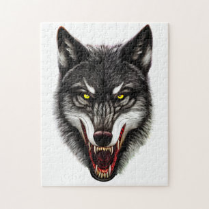 Puzzle Portrait cool Wolf