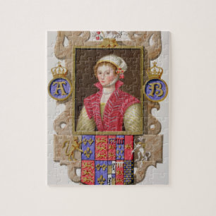 Puzzle Portrait de 1507-36) 2èmes reines d'Anne Boleyn