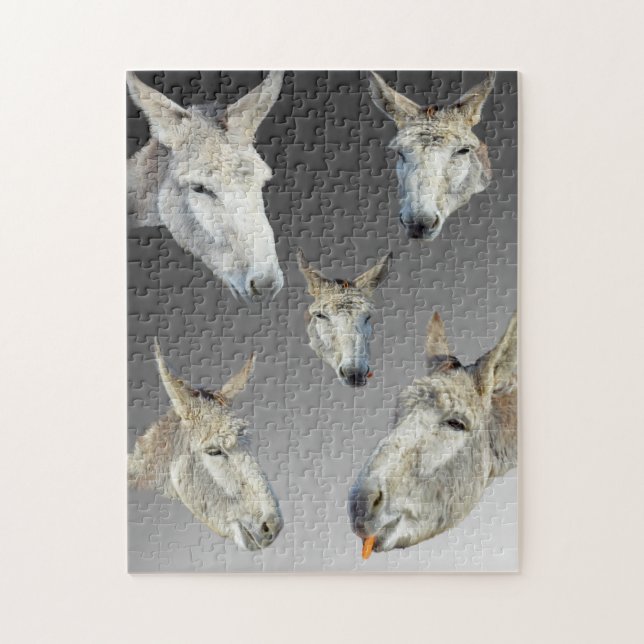 Puzzle portrait de A Donkey, (Vertical)
