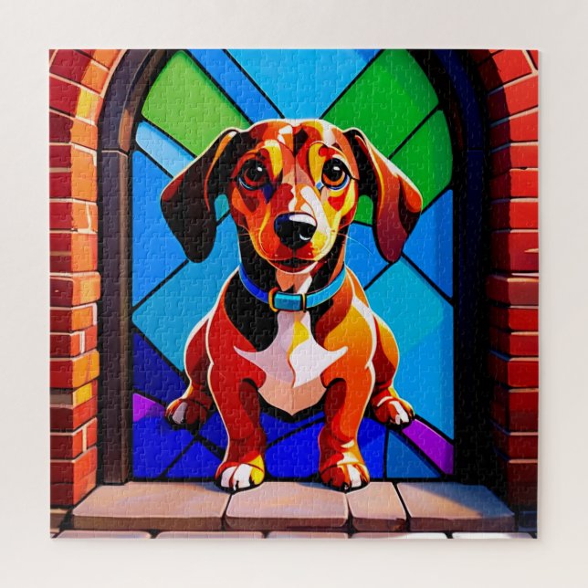 Puzzle Portrait de Beagle debout (Vertical)
