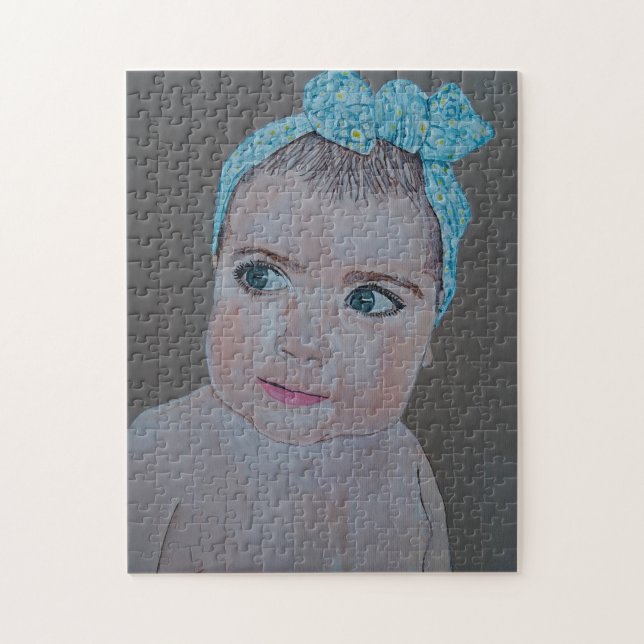 Puzzle Portrait de bébé peint par Alfred Fox (Vertical)