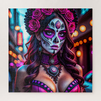 Puzzle Portrait de Catrina de Día de los Muertos