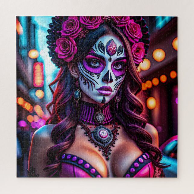 Puzzle Portrait de Catrina de Día de los Muertos (Vertical)