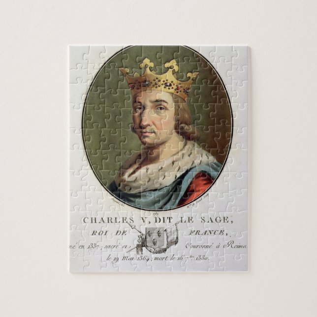 Puzzle Portrait de Charles V, appelé "" le roi sage de F (Vertical)