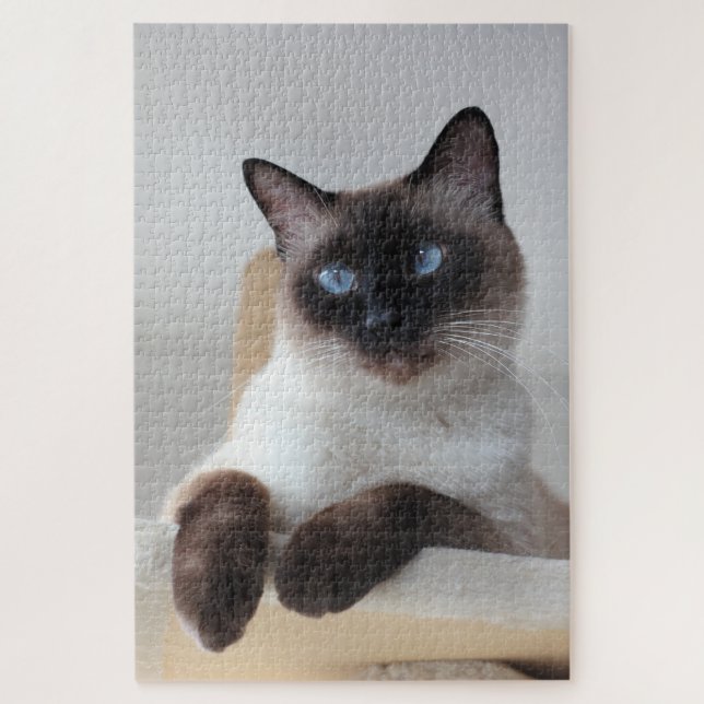 Puzzle Portrait de chat de Siamese (Vertical)