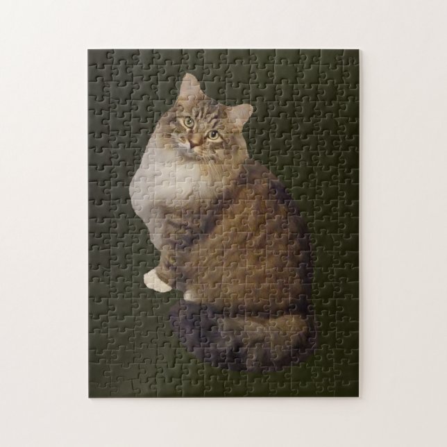 Puzzle Portrait de chat Maine Coon (Vertical)