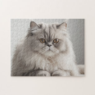 Puzzle Portrait de chat persan minimaliste moderne