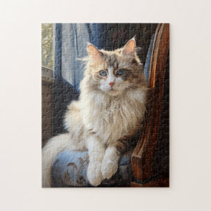 Puzzle Portrait de chat Ragdoll