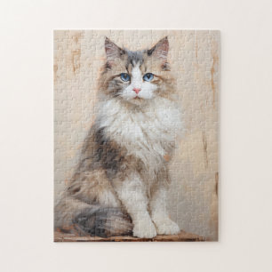 Puzzle Portrait de chat Ragdoll