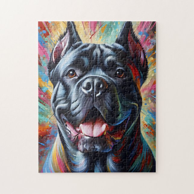 Puzzle Portrait de chien Cane Corso Impression d'art en a (Vertical)