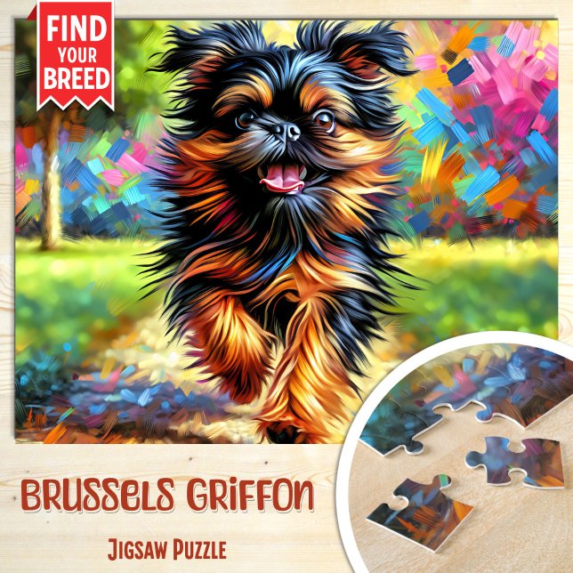 Puzzle Portrait de chien Griffon de Bruxelles Impression  (Créateur téléchargé)