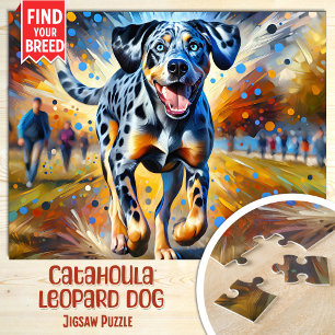 Puzzle Portrait de chien léopard Catahoula - Impression a