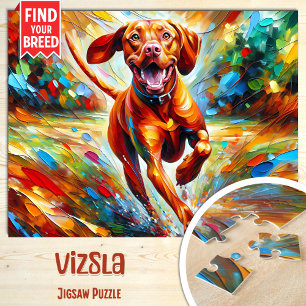 Puzzle Portrait de chien Vizsla Impression d'art acryliqu