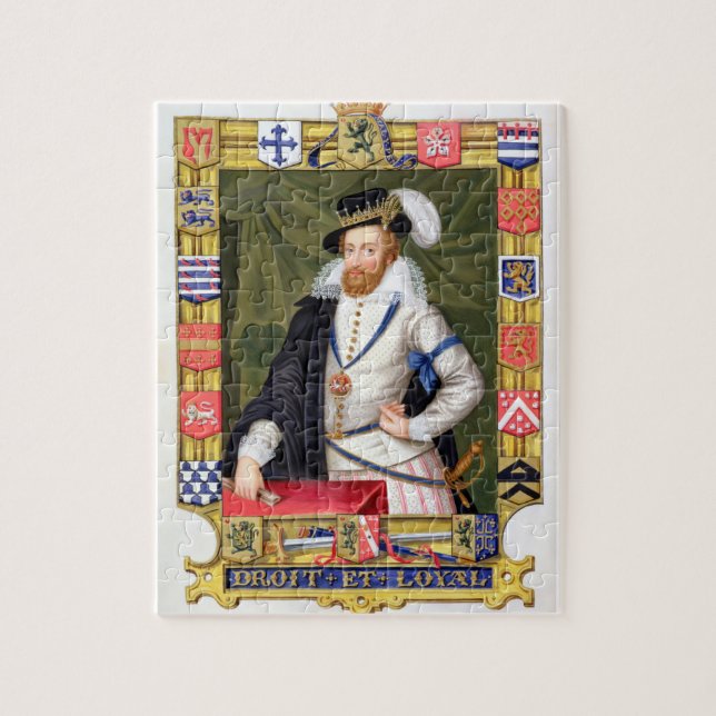 Puzzle Portrait de comte de Robert Dudley (c.1532-88) de (Vertical)