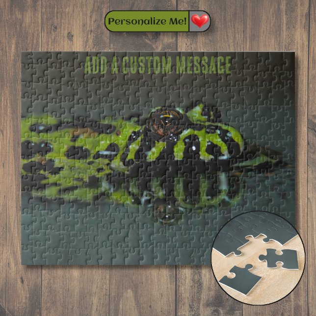 Puzzle Portrait de Crapaud à ventre de feu (Fire Bellied Toad Portrait Jigsaw Puzzle)