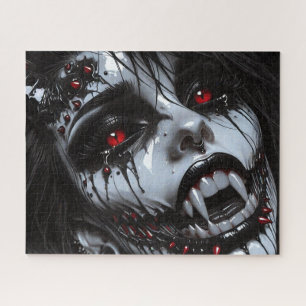 Puzzle Portrait de démon vampire – Art fantastique d'horr