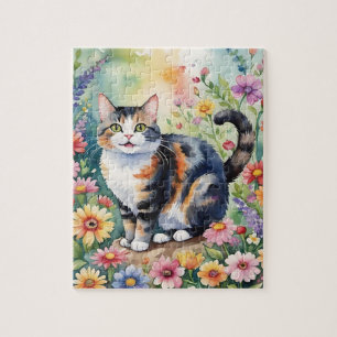 Puzzle Portrait de Famille de Chat Domestique Tigré