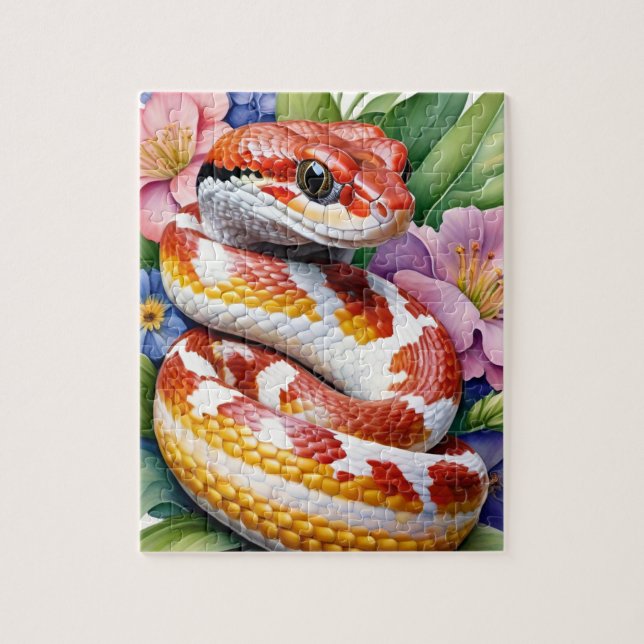 Puzzle Portrait de Famille de Serpent des Blés (Vertical)