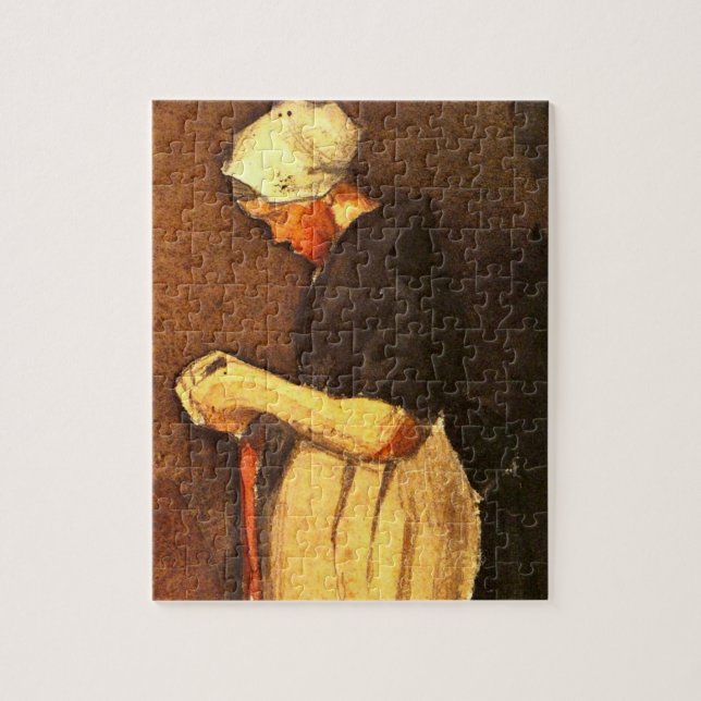 Puzzle Portrait de femme de Scheveningen par Vincent van  (Vertical)