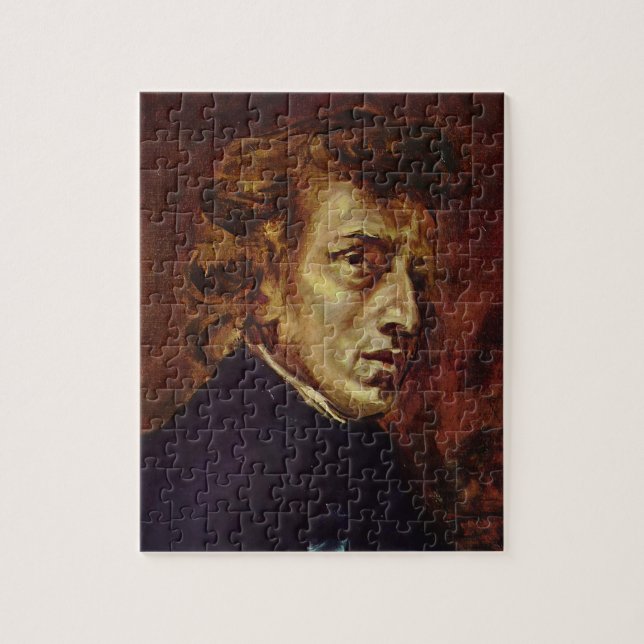 Puzzle Portrait de Frederic Chopin par Eugene Delacroix (Vertical)