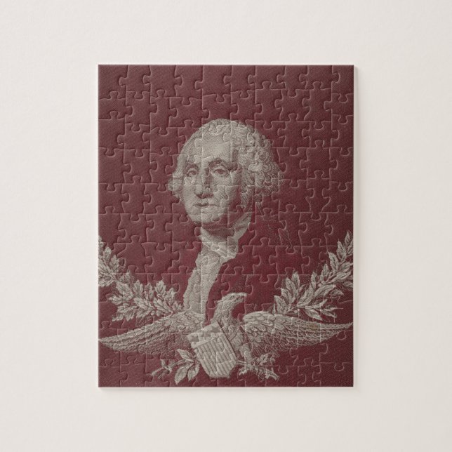 Puzzle Portrait de George Washington Eagle Stars Stripes  (Vertical)